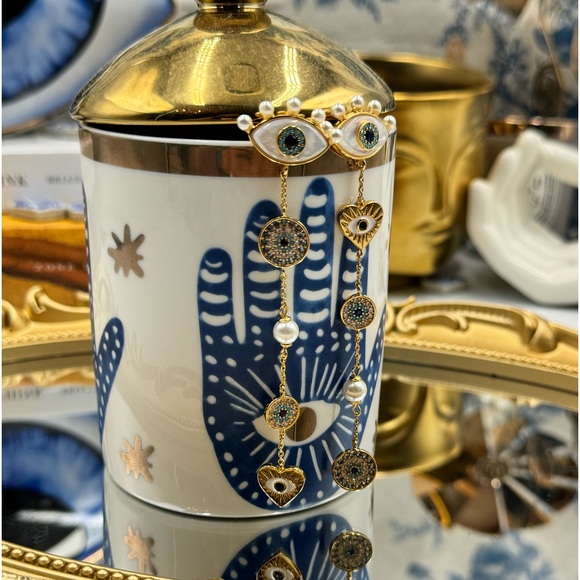 🆕 KATE SPADE 🧿 NWT Evil Eye Linear Earrings - Picture 13 of 15